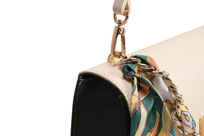 Lucky Bees Bolso Bandolera 918 Crema y Verde Oscuro